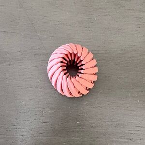 Pink Barbie Neutral Matte Messy Updo Ponytail Extra Hold 1" Birds Nest Hair Clip